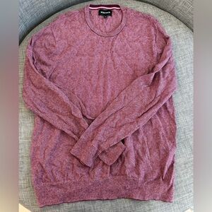 Bonobos Men's Maroon Striped Crewneck Sweater